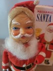 Vintage 1950s Santa Claus Wind Up Alps Japan W box Works