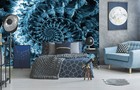 3d Blue Texture G6586 Wallpaper Wall Murals Removable Self-adhesive Honey