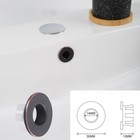 2 Pack Sink Overflow Ring Oil Rubbed Bronze Bathroom Vanity Chrome