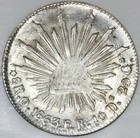1863-o Fr Ngc Ms 62 Mexico 8 Reales Oaxaca Mint Scarce Silver Coin  20070401c 
