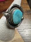 Vintage Royston Turquoise Sterling Silver Old Native American Ring Size 7 5