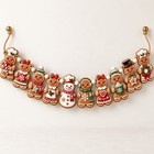 Wooden Garland Ornament Pastel Gingerbread Bakery Kitchen Christmas Bakers