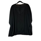 Nwt Torrid 4x Deep Black Georgette Dolman Shirring Tie Detail Blouse