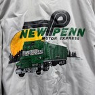 Vintage New Penn Motor Express Men   s Xl Jacket Windbreaker Tractor Trailer Logo