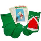 Vtg 60s Bucilla Jeweled Christmas Stocking Kit 8310 Frosty Snowman Cabin Partial