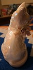 Vintage Enesco White Cat Figurine Pink Corsage Kitty Ceramic
