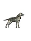 Vintage Silver Tone Enamel Rhinestone Collar Dalmatian Dog Rhinestone Brooch Pin
