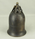 Qing Dynasty Bronze Beast Decorated Temple Bell Hanging Bell Bonsho 20cm 2 5kg