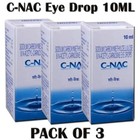 3x 10ml Cataract Eye Drops glaucoma  Non-carnosine  nac   Can Cataracts C Bright