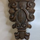 Vintage Wooden Hand Carved Ornate Corbel Shelf Corner Shelf