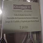 Celebrate It Silver Plated Cake   Knife Serving Set Wedding Accessories 