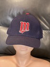 Rare Vintage New Era Pro Model Minnesota Twins Mlb Fitted Hat Blue 7 5 8 Nice