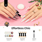 Beetles Chrome Nail Powder Gold Silver Mirror Effect 8 Colors Holographic Aurora