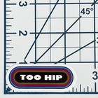 Too Hip Sticker Retro Rainbow Decal Aesthetic 70s Style Vintage Vibe Laptop Gift