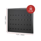 Black Display Frame For Lego Minifigures - 8x4 - Fits 32 Minifigures