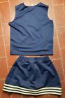 Real Authentic Alleson Cheerleading Blue Gold Hs High School Cheerleader Uniform