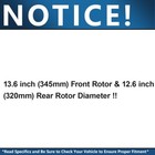 Front Rear Drilled Rotors Brake Pads For Dodge Charger Magnum Challenger 300