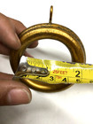 1 3 8    Curtain Rings For Wooden Curtain Pole For Window Drapes - Gold