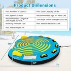 Towable Tube For Boating 1 2 3 Person Inflatable Boat Tube For Youth   Adult