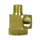 Triple 1 8  Npt Solid Brass Tee Fitting With 2 Female And 1 Male Threads 127a