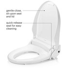 Brondell Em617 Swash Bidet Toilet Seat With Remote Control  Elongated White