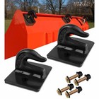 2pcc 3 8  Bolt On Grab Chain Hooks For Skid Steer Loader Plate Tractor Bucket