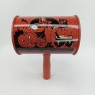 Mcm Halloween Noisemaker Mallet Style Wood Handle Us Metal Toy Made In Usa 1950s