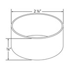 2  Dia  Antique Brass Outer End Cap For 2  O d  Rail Tubing - 1 Pack