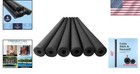 Large Black Foam Pool Noodles  6-pack  - Ideal For Swimming   Crafts