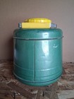 Vintage Poloron Woodland Jug 1 Gallon Metal Picnic Thermos Cooler Green 1950s