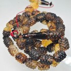     amber Prayer Beads Amber Rosary 45 Carvings Amber Beads 61g    