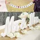 Viopvery Mr   Mrs Sign For Wedding Table large White Mr   Mrs Sign wooden Letter