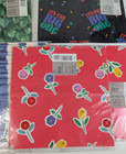 Vintage Hallmark All Occasion Gift Wrap Lot Of 7 8 1 3 Sq Ft 2 Sheets Floral Ivy