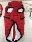 Winter Warm Dog Fleece Lined Coat Jacket With Safety Harness Leash Clasp Xl