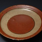 Shoji Hamada Persimmon Glaze Round Plate 27 5cm Mashiko Ware Folk Art