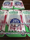 5 Packs - Gum Proxabrush Go-betweens - Moderate - Interdental 10 Count  Red