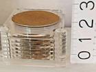 Lucite Coaster Set 6 In Stand Acrylic Mcm Taiwan Cork Mcm Core Vintage
