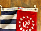 Vintage Us Power Squadron Nautical Flag 12  X 18  Dura-lite 