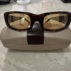 Vintage Judith Leiber Jl1019 Tortoise Rhinestone Rectangl Sunglasses 57-23 Italy