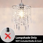 H11 81  x D8 66   Chandelier Shades  Mini Crystal Shade  Acrylic Small-2 Tiers