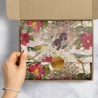 Botanic And Birds Design Tissue Paper Sheets Choose Size   Package Amount