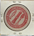 Vintage Wooden Nickel Red Ink Tri-state Collectors Exhibit Concord Nh Nov 1976