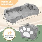Foldable Portable Toddler Travel Bed toddler Floor Bed With Washable Cover Fo   