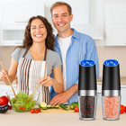 Gravity Electric Salt   Pepper Shaker Adjustable Automatic Grinder Dispenser