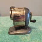 Vintage Boston Champion Chrome Coated Steel Pencil Sharpener School Grade 1960 s