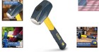 Sure Strike 3lb Forged Steel Drilling Hammer With Non-slip Fiberglass Handle