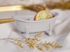 5 5 Grey Clawfoot Bathtub Soap Dish Metal Tube Decorative Holder