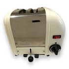 Dualit 2 Slice White   Chrome Classic Toaster 120v Model 2br Commercial A2br 10