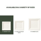 Square Dinner Plates For Party Disposable Paper Plates Microwave-safe 6  8  10 