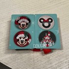 Disney Parks Christmas Mickey Minnie Castle Wreath Charger Coaster Set Of 4 New